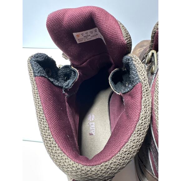 Timberland 9505A Norwood Mid Waterproof Hiking Boots Women’s Size 9 Dark Brown - Picture 9 of 11